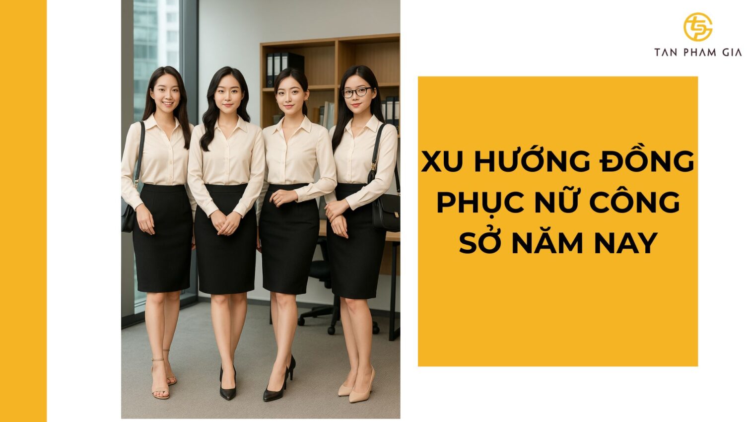Đồng phục công sở nữ trẻ trung