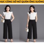Đồng phục công sở nữ quần ống suông Đồng phục công sở nữ quần ống suông
