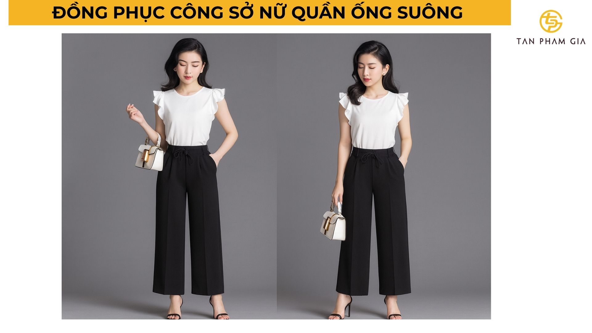 Đồng phục công sở nữ quần ống suông