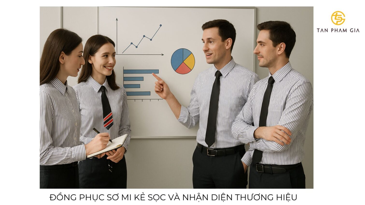 Đồng phục công sở nam áo sơ mi kẻ sọc
