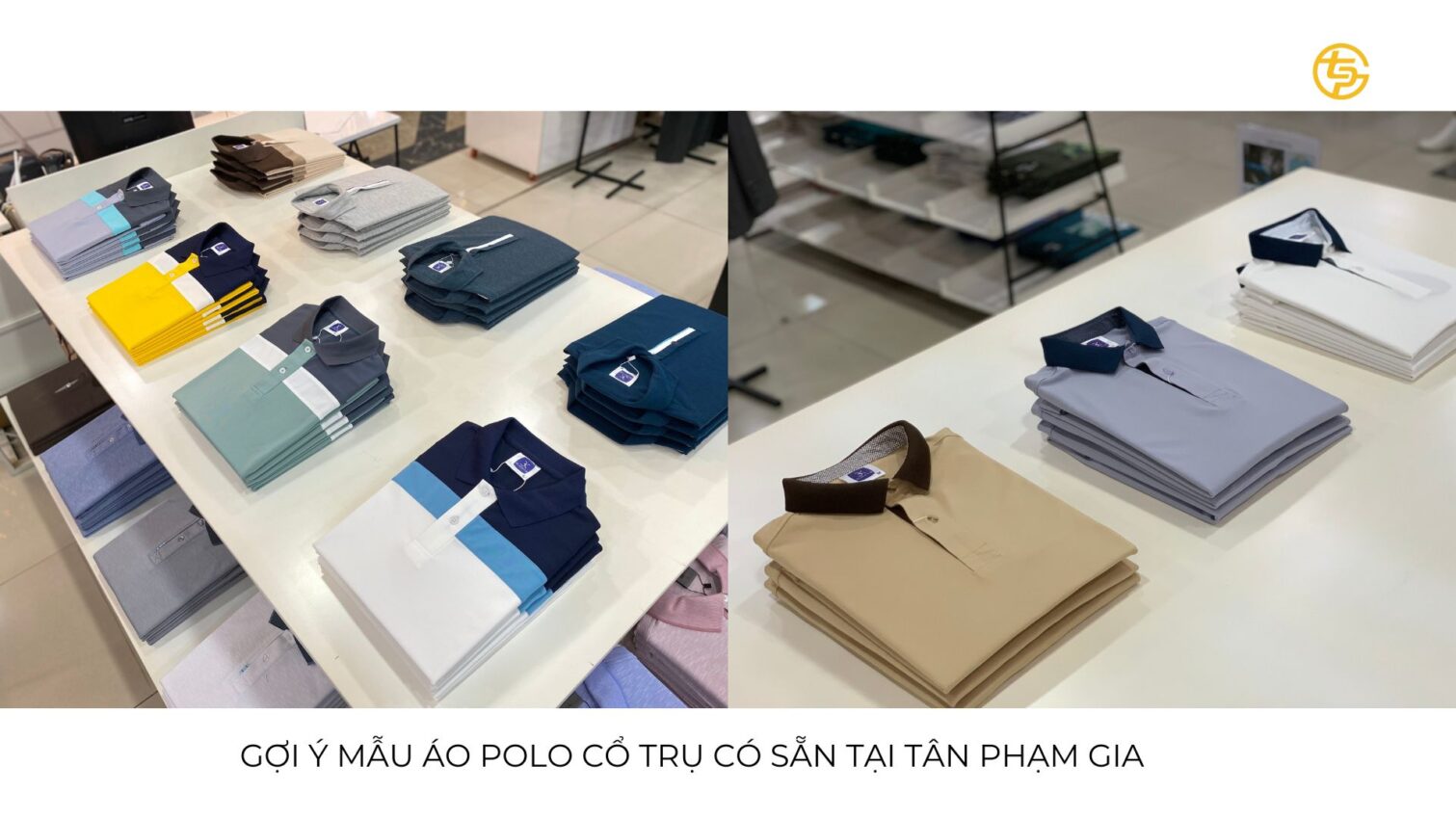 Đồng phục công sở nam áo polo cổ trụ
