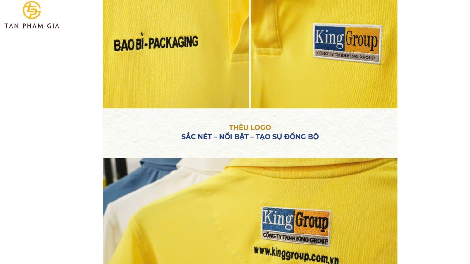 Đồng phục công sở nam thêu logo