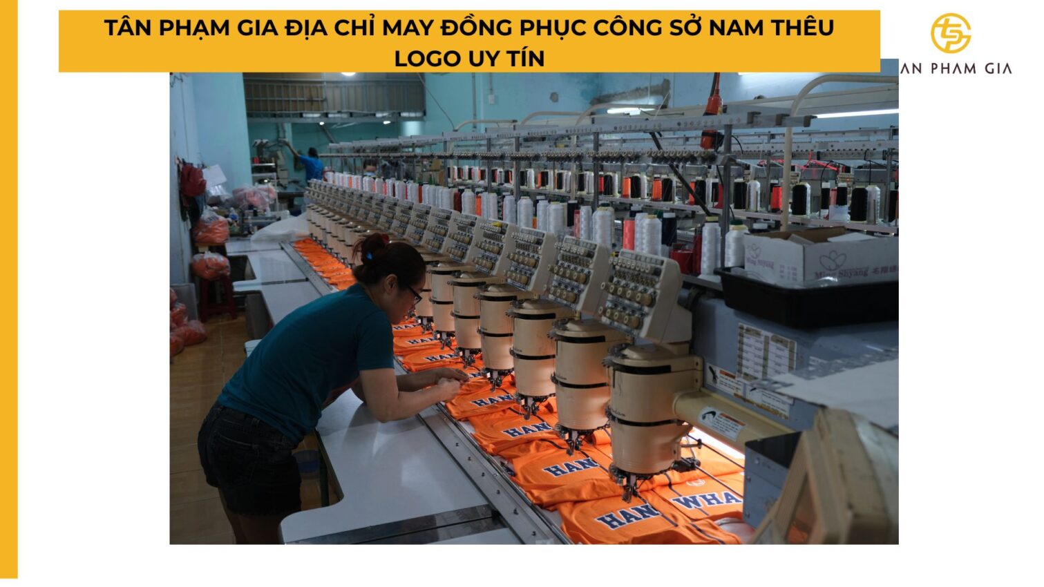 Đồng phục công sở nam thêu logo