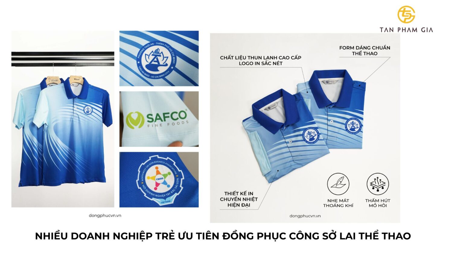 Đồng phục công sở nam in logo