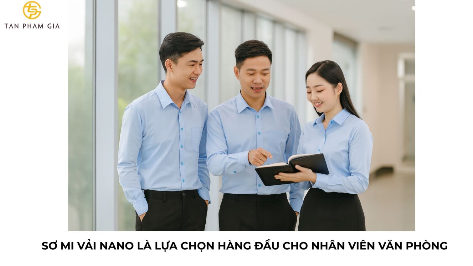 Đồng phục công sở vải nano chống nhăn