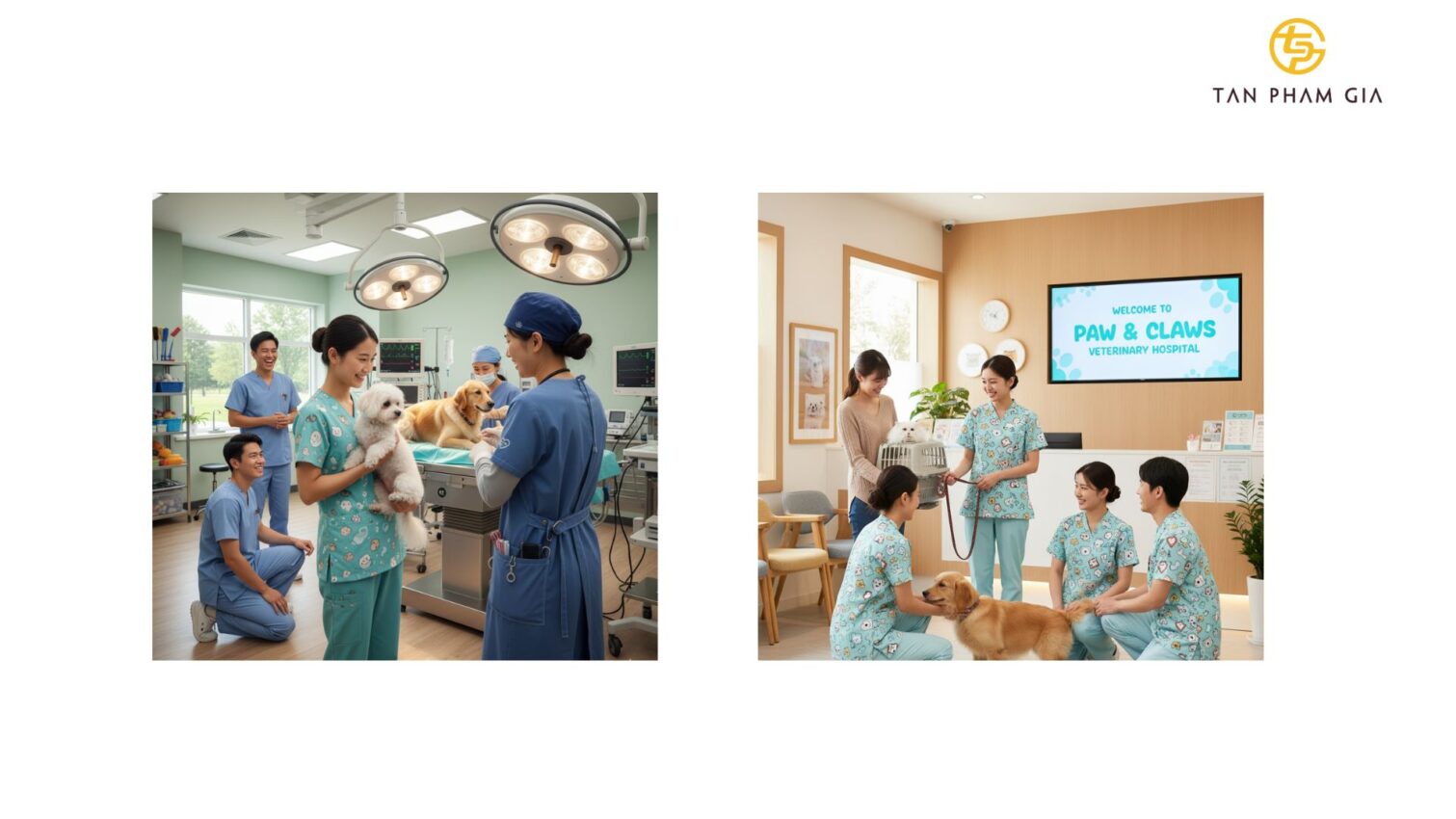 Đồng phục y tế cho bác sĩ thú y