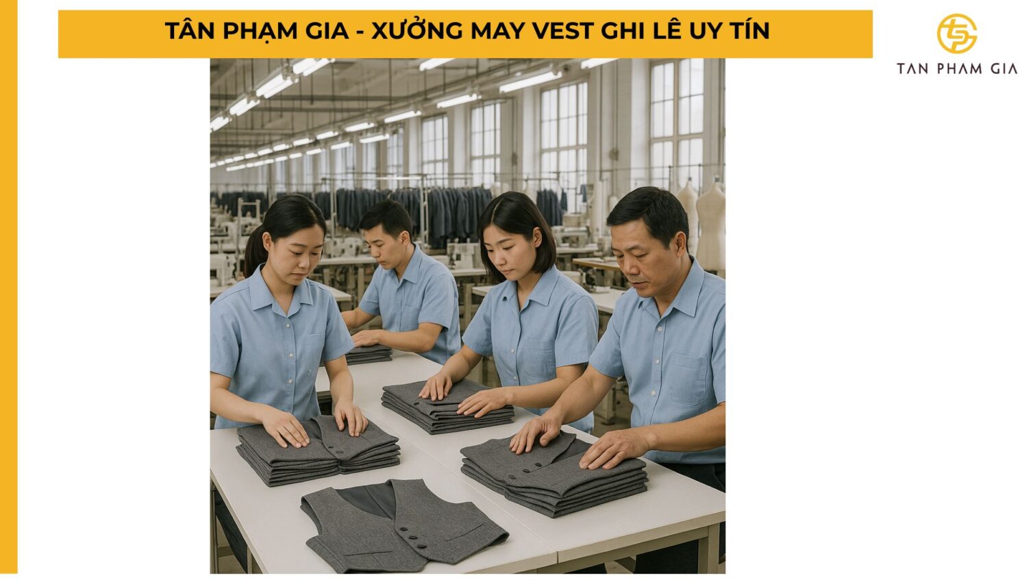 Đồng phục công sở nam áo vest ghi lê