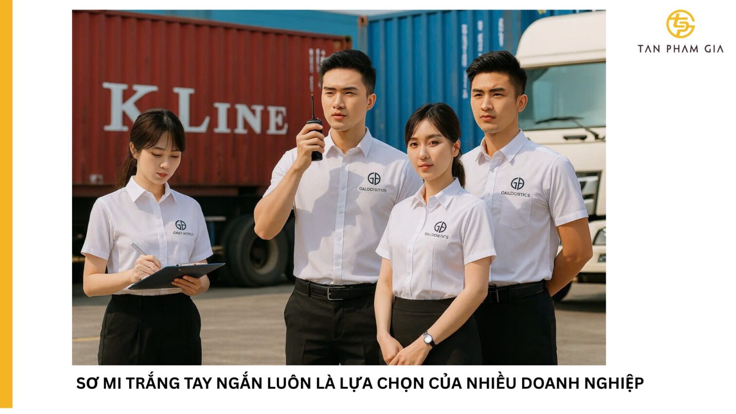 Đồng phục công sở nam áo sơ mi tay ngắn