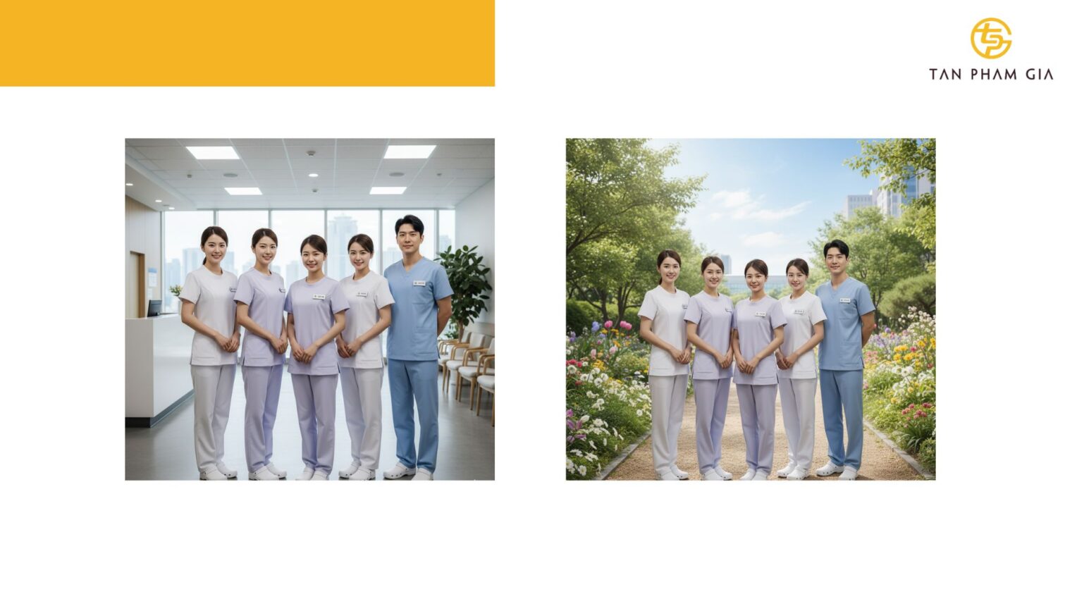 Đồng phục y tế cho nhân viên phòng khám