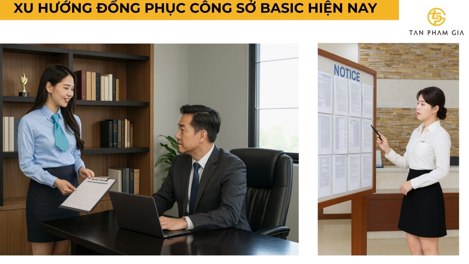 Đồng phục công sở nữ basic đơn giản