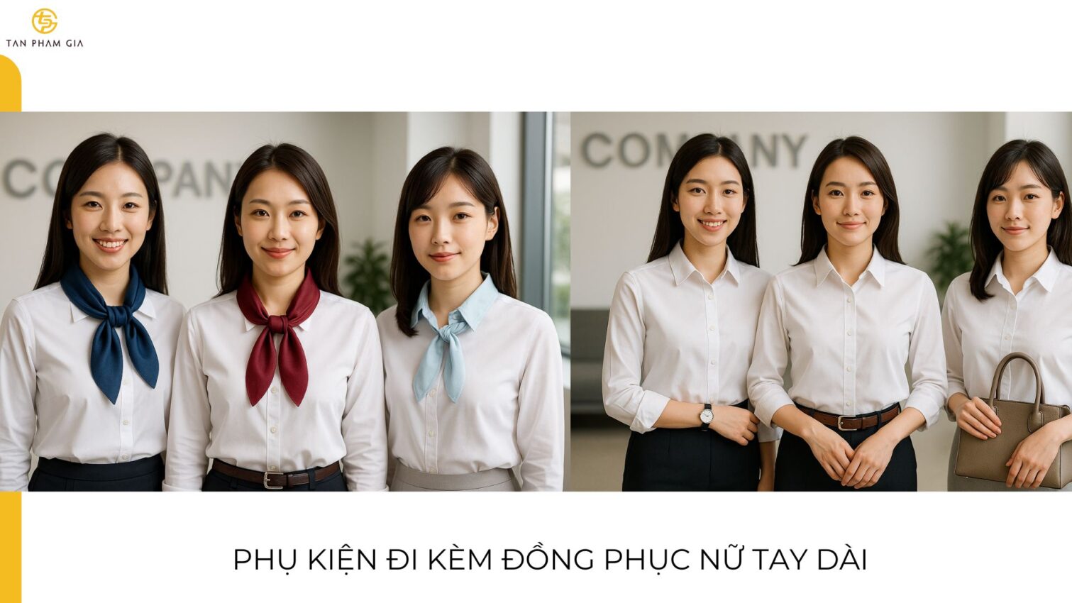Đồng phục công sở nữ tay dài