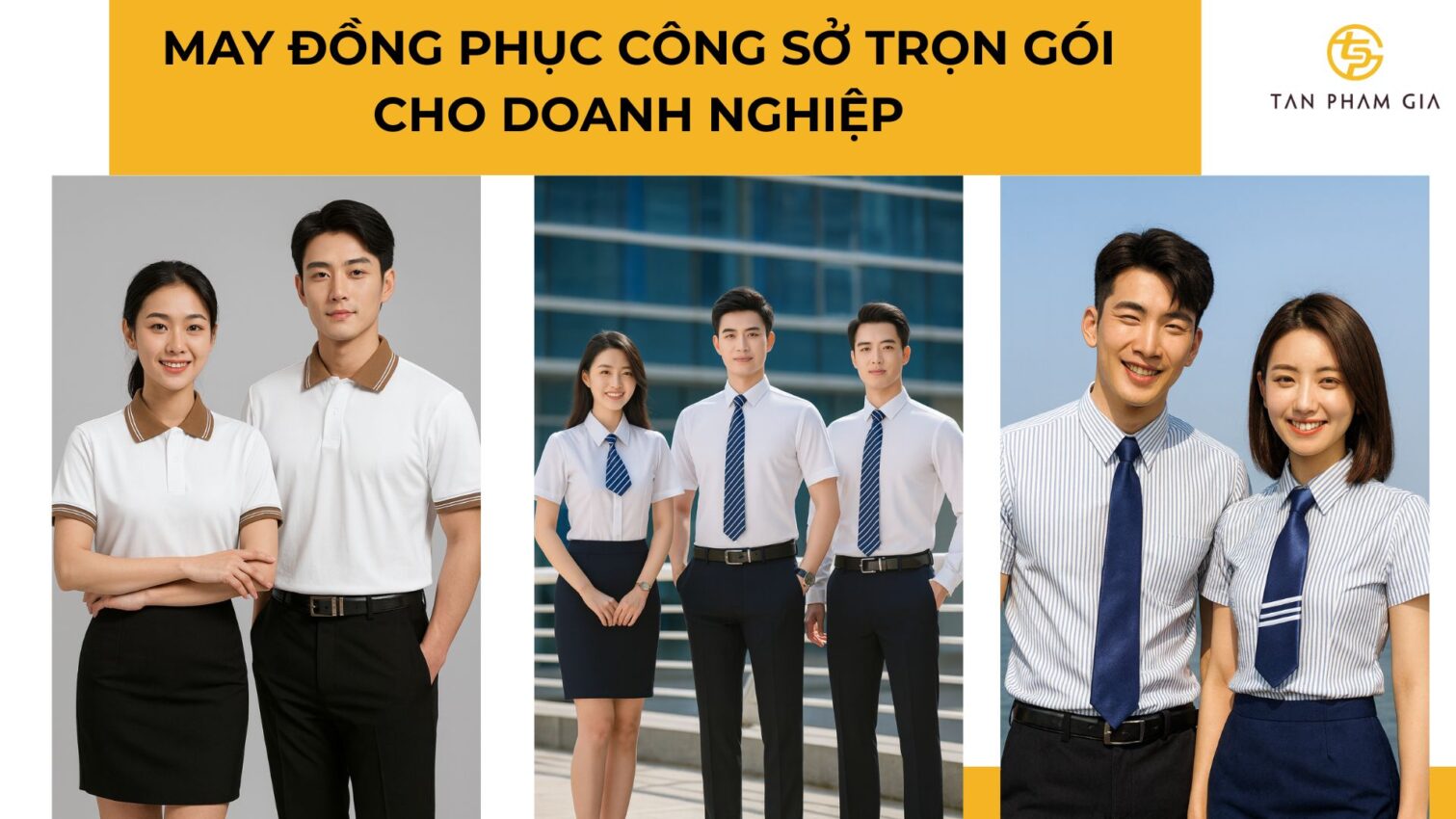 May đồng phục công sở trọn gói cho doanh nghiệp