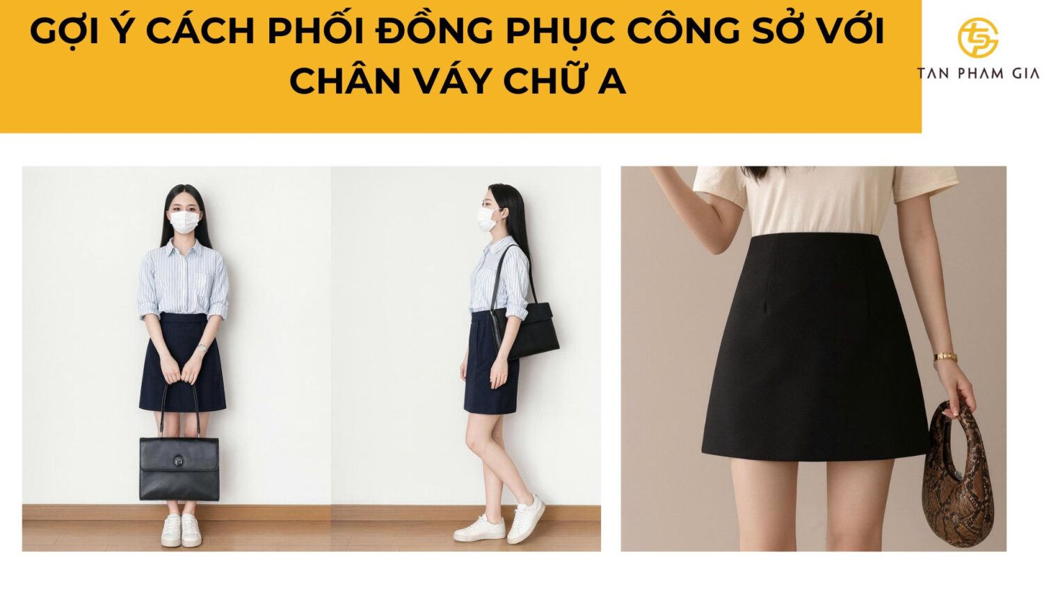 Đồng phục công sở nữ váy chữ A