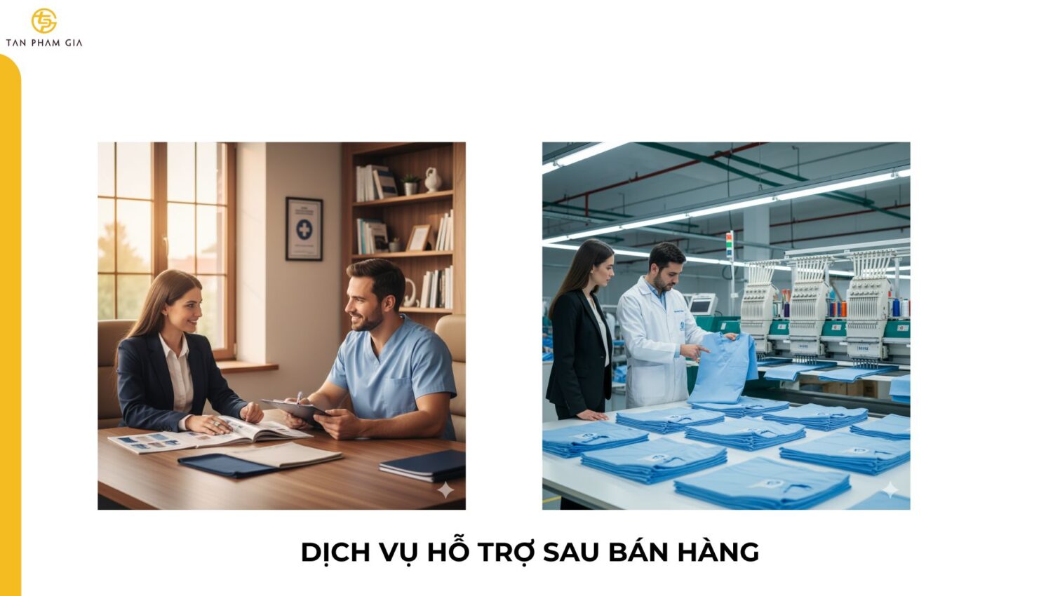 May đồng phục y tế số lượng ít