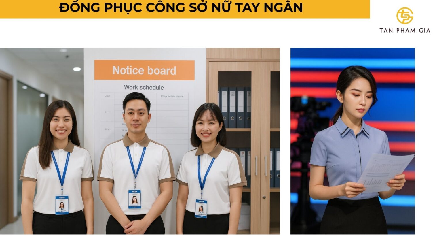 Đồng phục công sở nữ tay ngắn