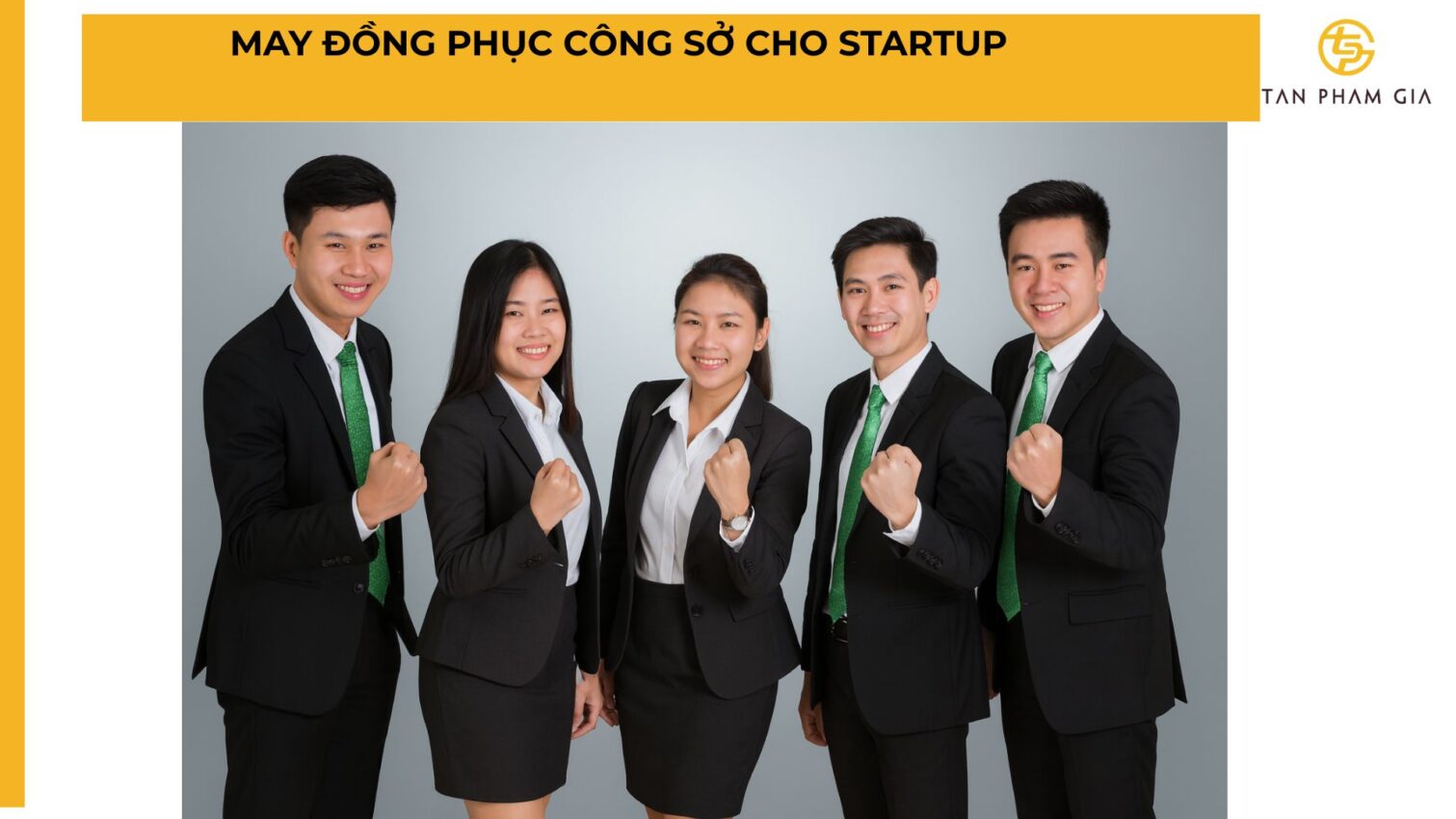 May đồng phục công sở cho startup