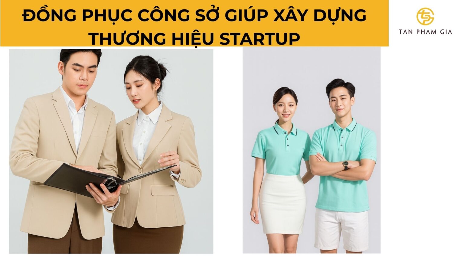 May đồng phục công sở cho startup