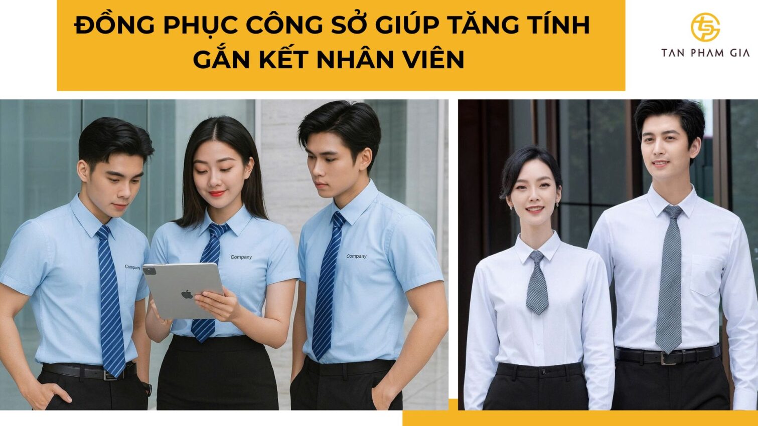 May đồng phục công sở cho startup