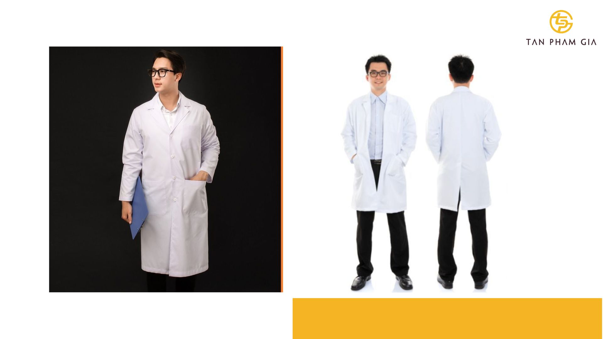 Đồng phục y tế áo blouse nam dài tay