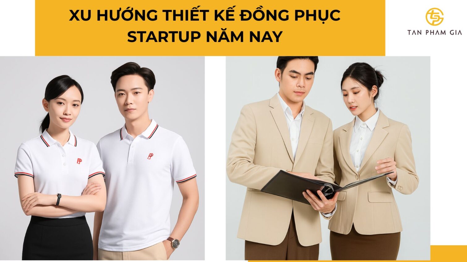 May đồng phục công sở cho startup