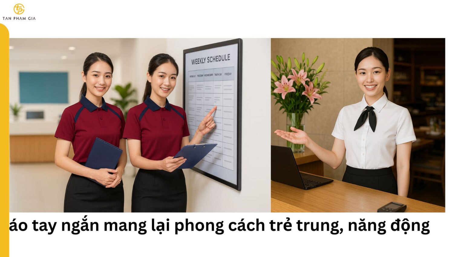 Đồng phục công sở nữ tay ngắn