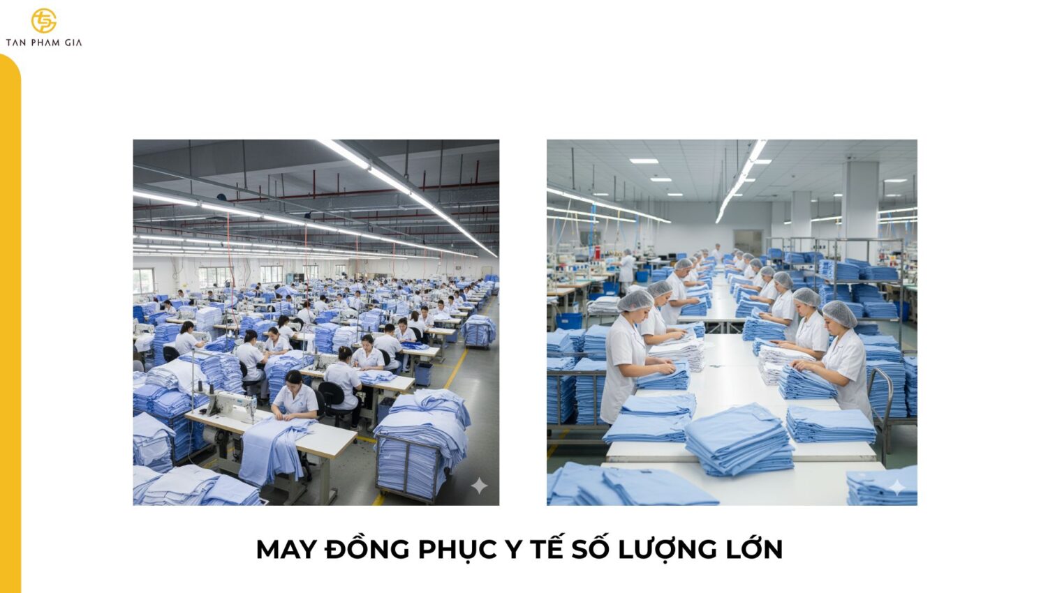 May đồng phục y tế số lượng lớn