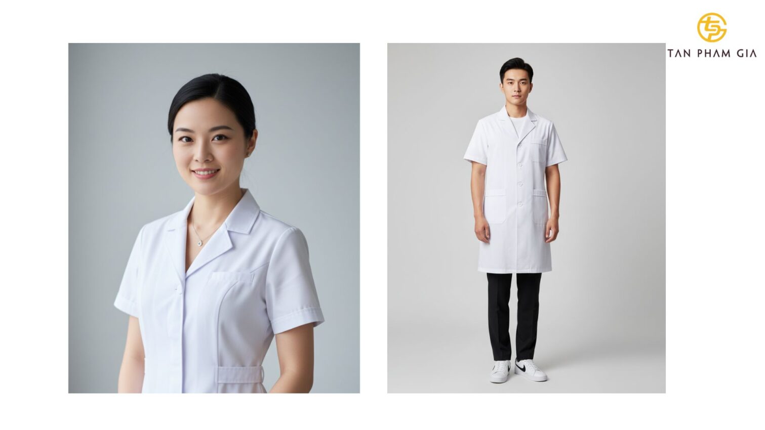 Đồng phục y tế áo blouse ngắn tay