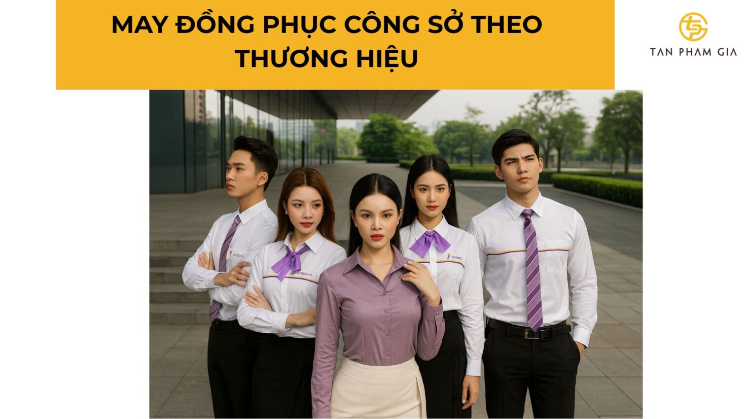 May đồng phục công sở theo thương hiệu