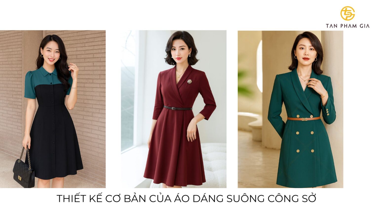 Đồng phục công sở nữ dáng suông thoải mái