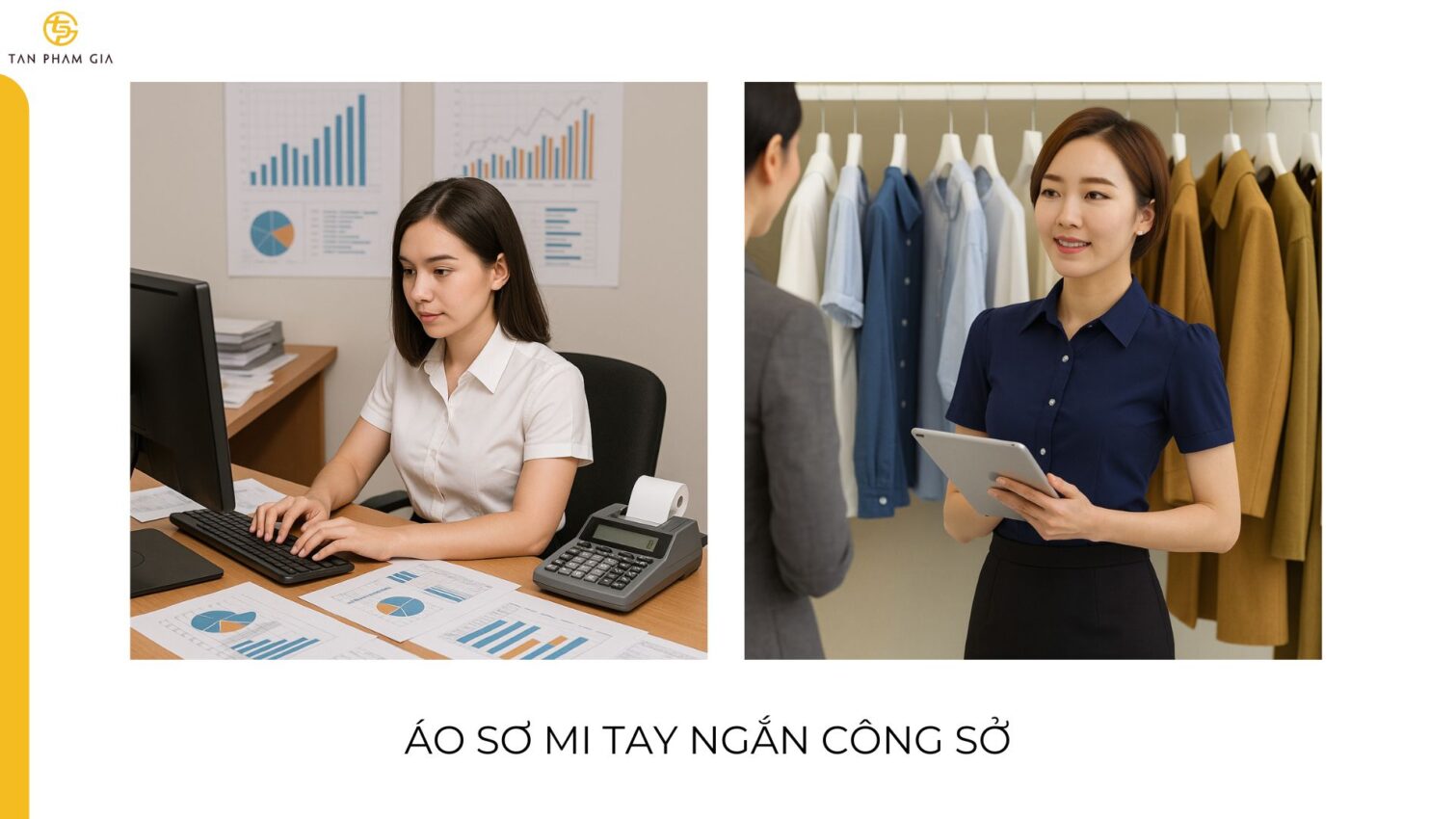 Đồng phục công sở nữ tay ngắn