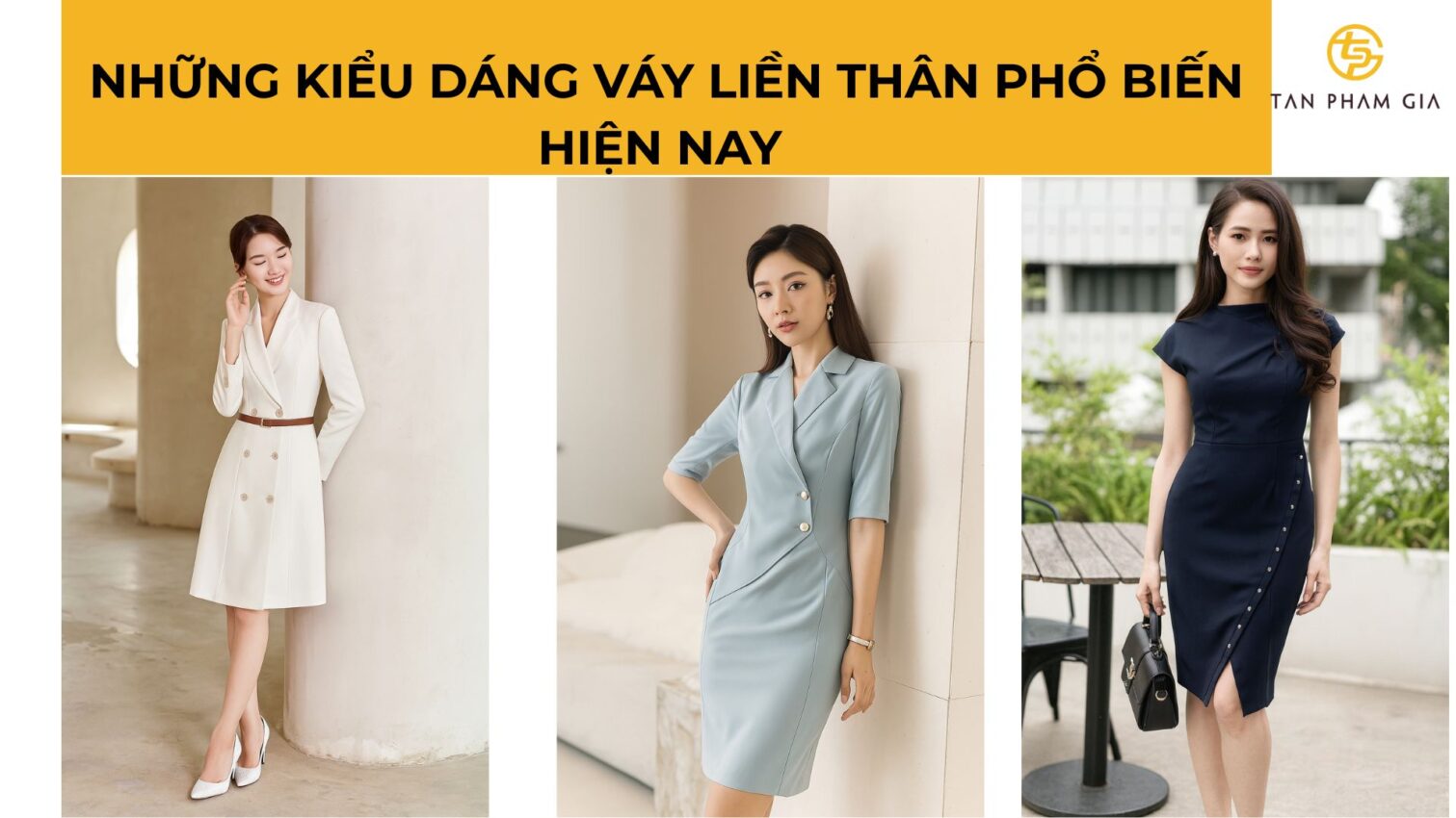 Đồng phục công sở nữ váy liền thân