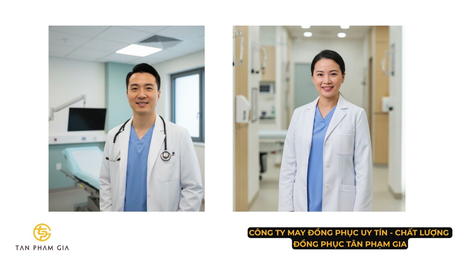 Đồng phục y tế áo khoác phòng khám