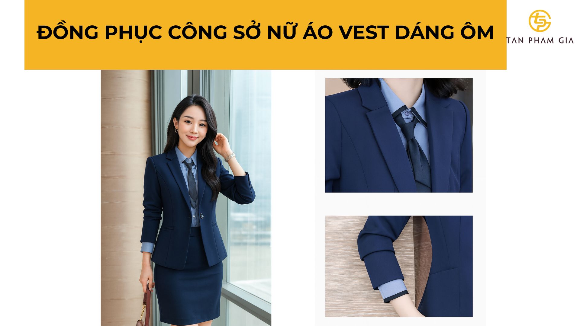 Đồng phục công sở nữ áo vest dáng ôm