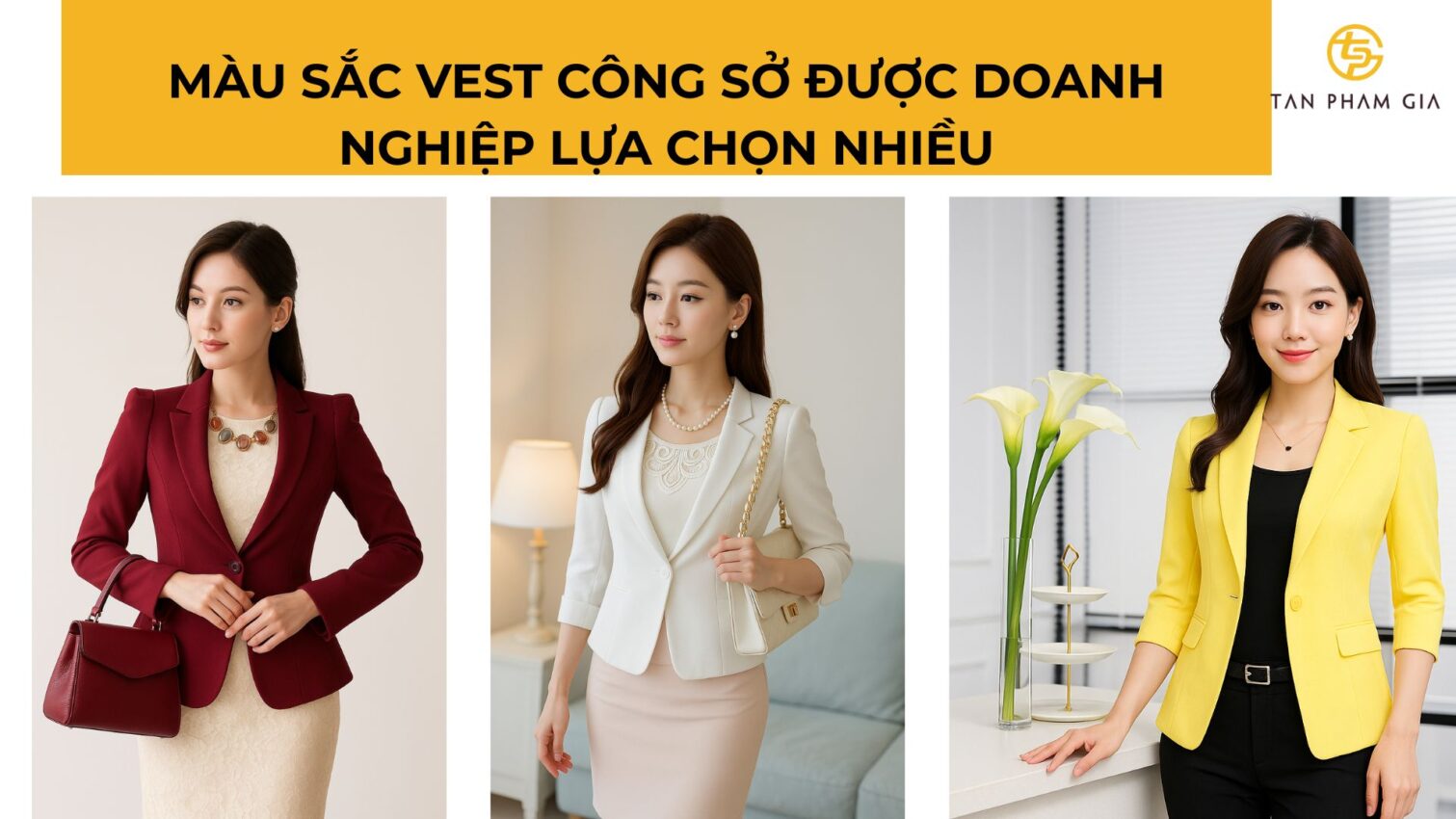 Đồng phục công sở nữ áo vest dáng ôm