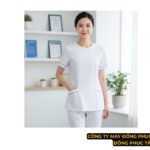 Đồng phục y tế áo blouse cách điệu Đồng phục y tế áo blouse cách điệu
