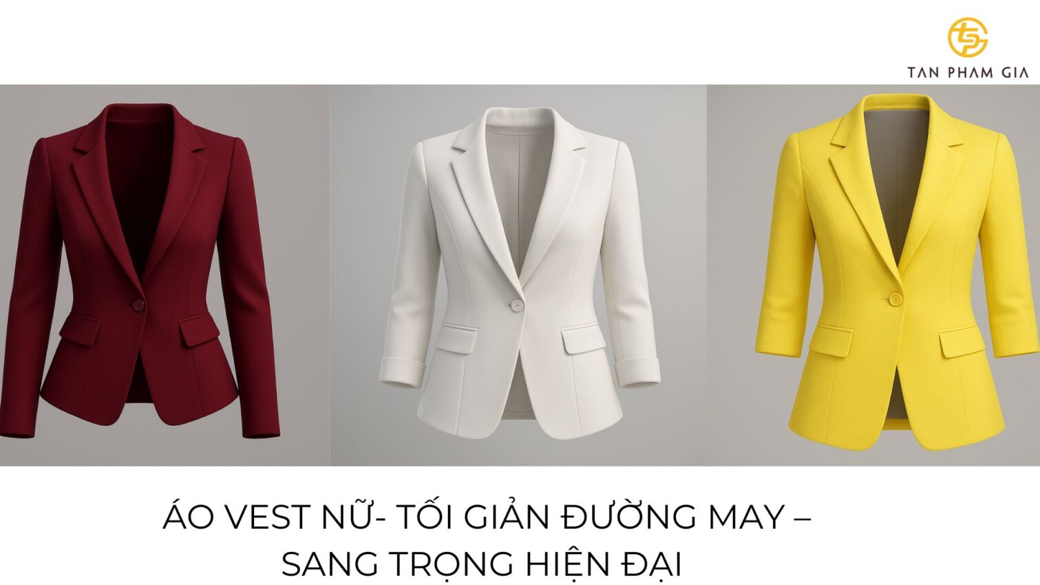 Đồng phục công sở nữ áo vest dáng ôm