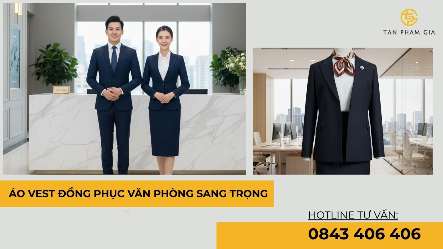 Áo vest đồng phục văn phòng sang trọng