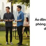 Áo đồng phục văn phòng nam sơ mi denim