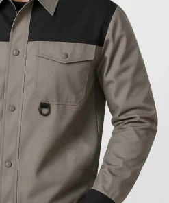 Áo bảo hộ lao động tay dài màu xám