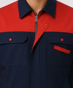 Áo Bảo Hộ Lao Động Tay Ngắn Màu Xanh Đen