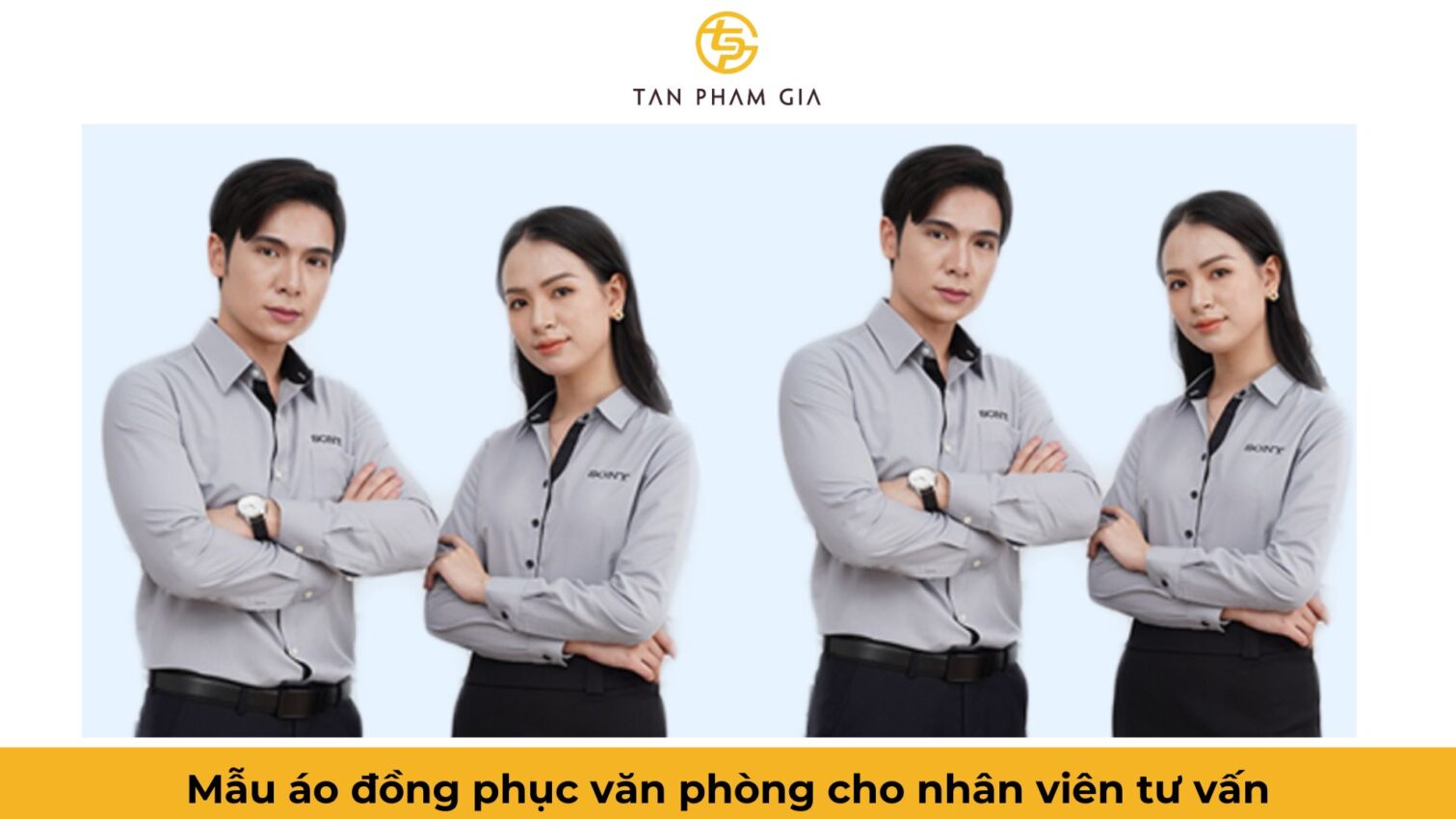 Mẫu áo đồng phục văn phòng cho nhân viên tư vấn