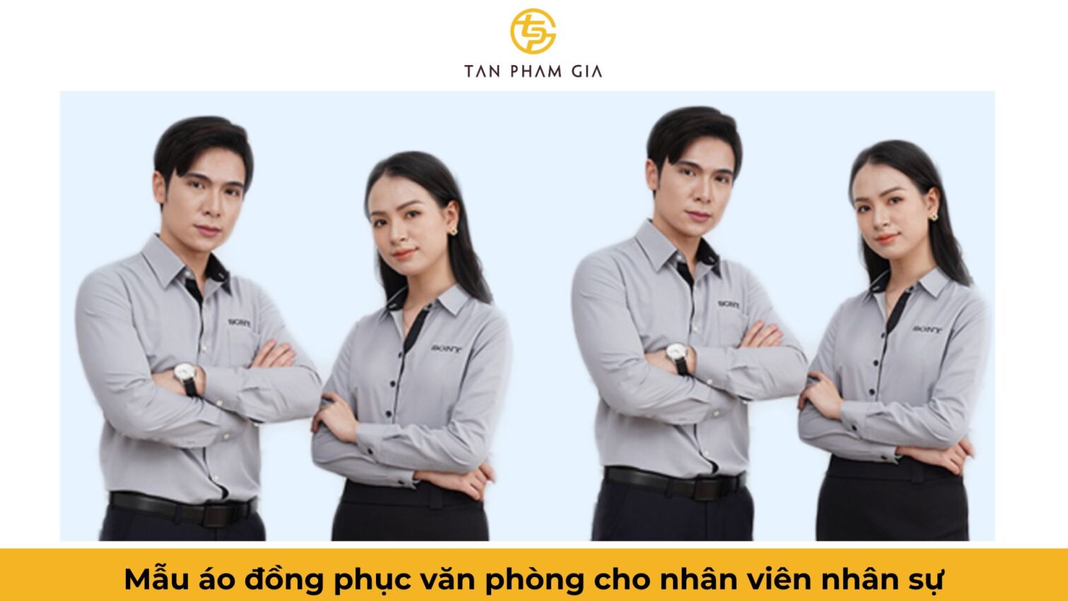 Mẫu áo đồng phục văn phòng cho nhân viên nhân sự