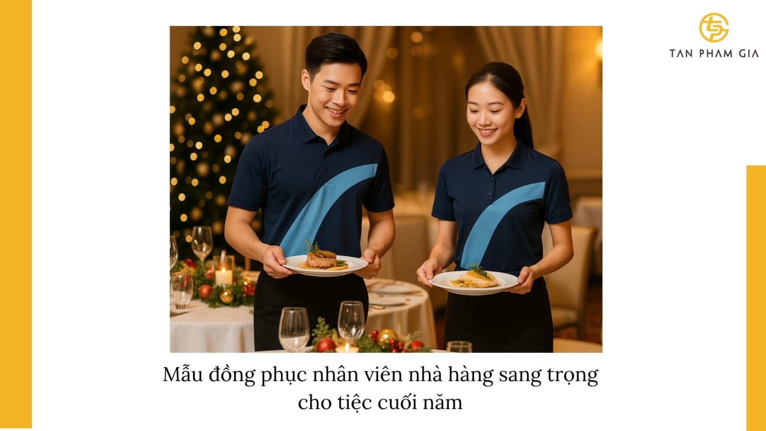Mẫu Đồng Phục Cuối Năm Nhân Viên Nhà Hàng