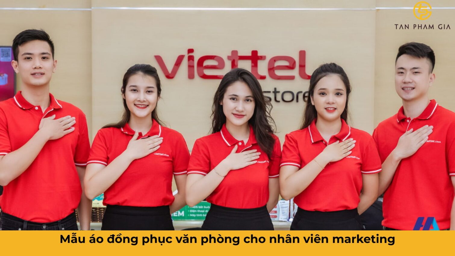 Mẫu áo đồng phục văn phòng cho nhân viên marketing