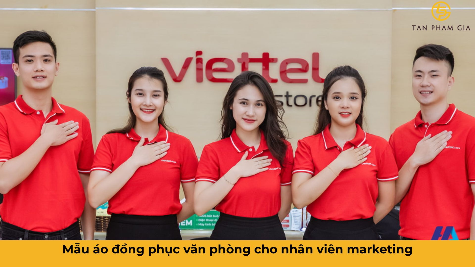 Mẫu áo đồng phục văn phòng cho nhân viên marketing