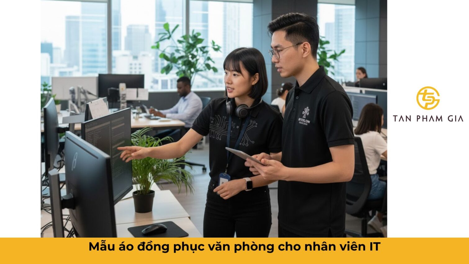 Mẫu áo đồng phục văn phòng cho nhân viên IT