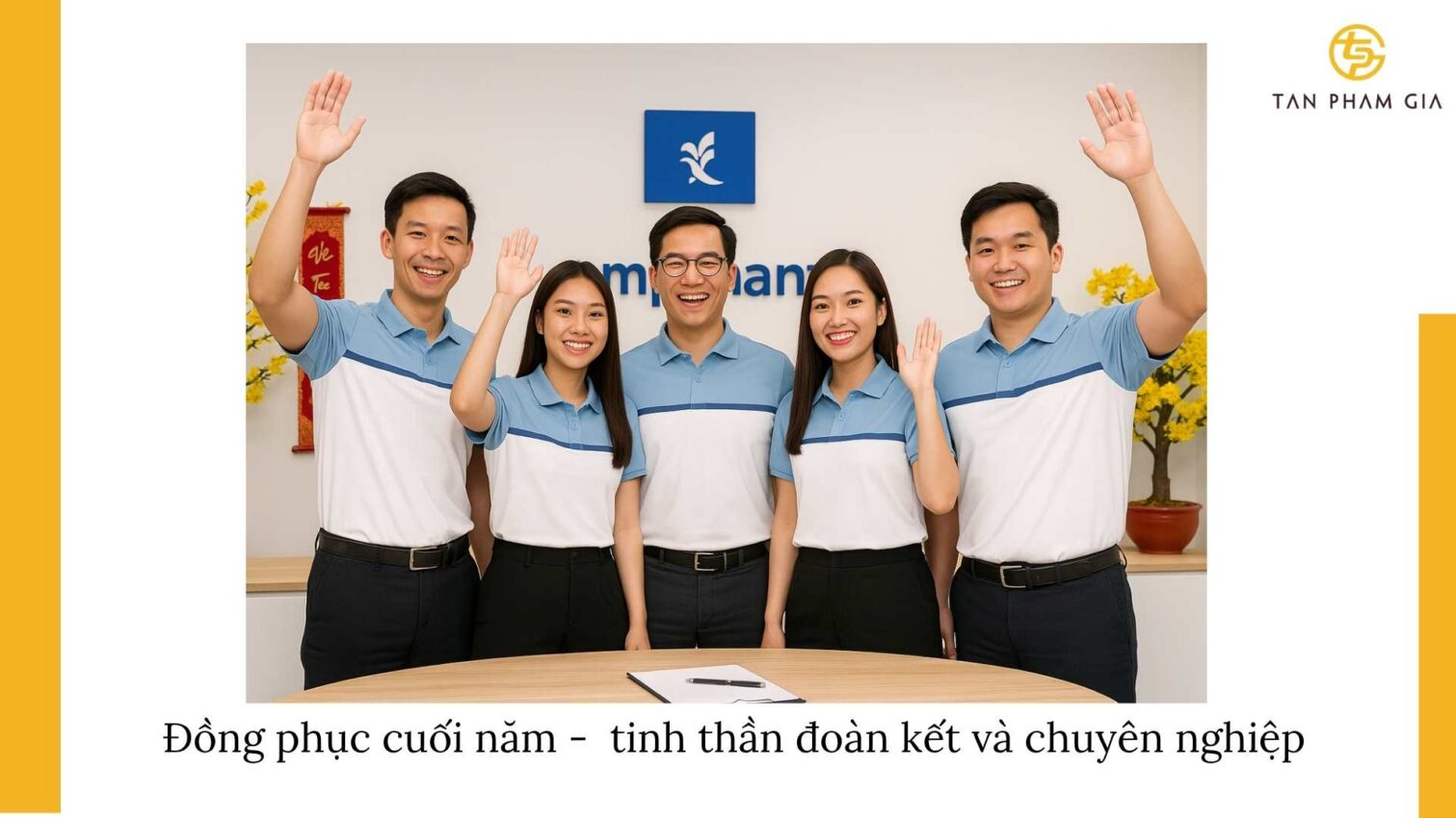 Đặt may áo Polo đồng phục cuối năm