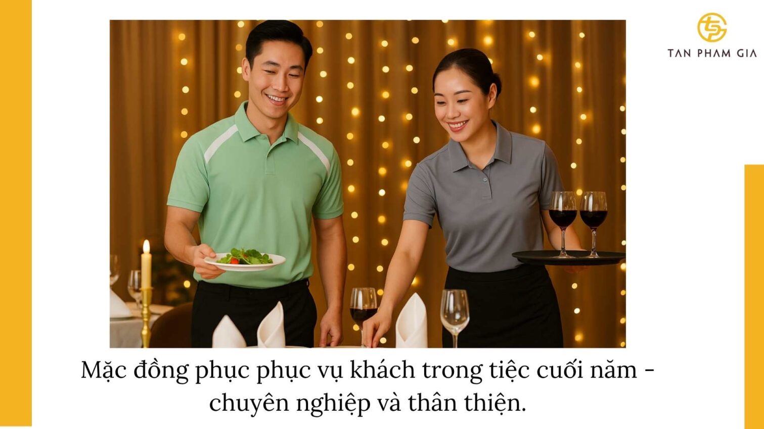 Đặt Đồng Phục Cuối Năm Cho Nhà Hàng