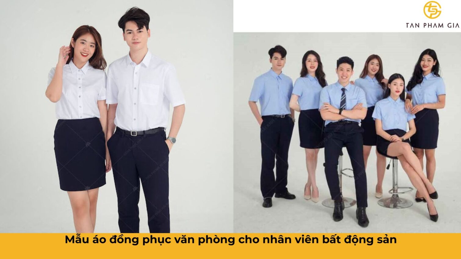 Mẫu áo đồng phục văn phòng cho nhân viên bất động sản