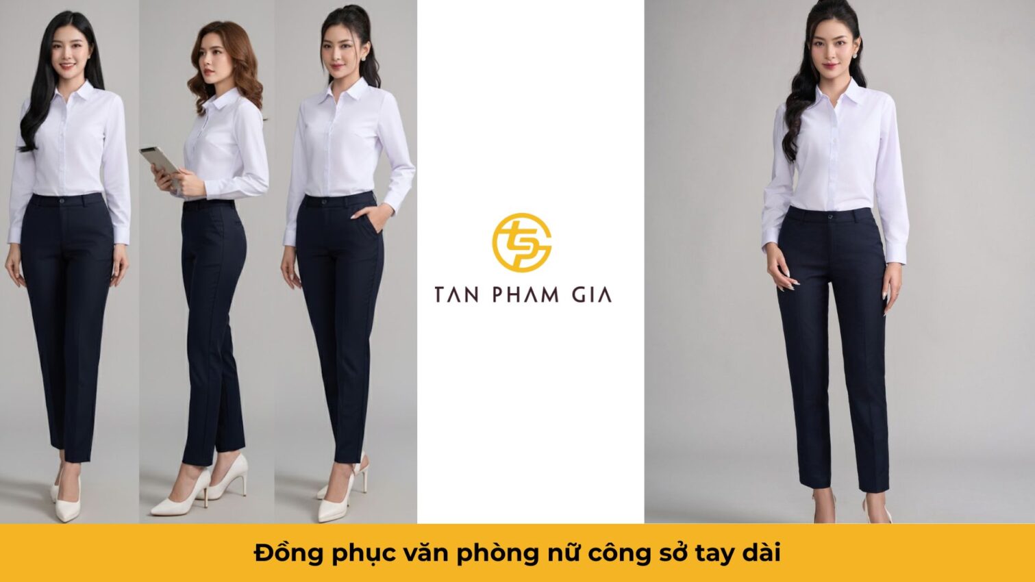 Đồng phục văn phòng nữ công sở tay dài
